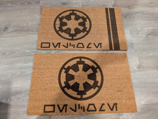 Star Wars Imperial Cog Aurebesh Welcome Doormat 30 x 18 inches 2 Styles Available