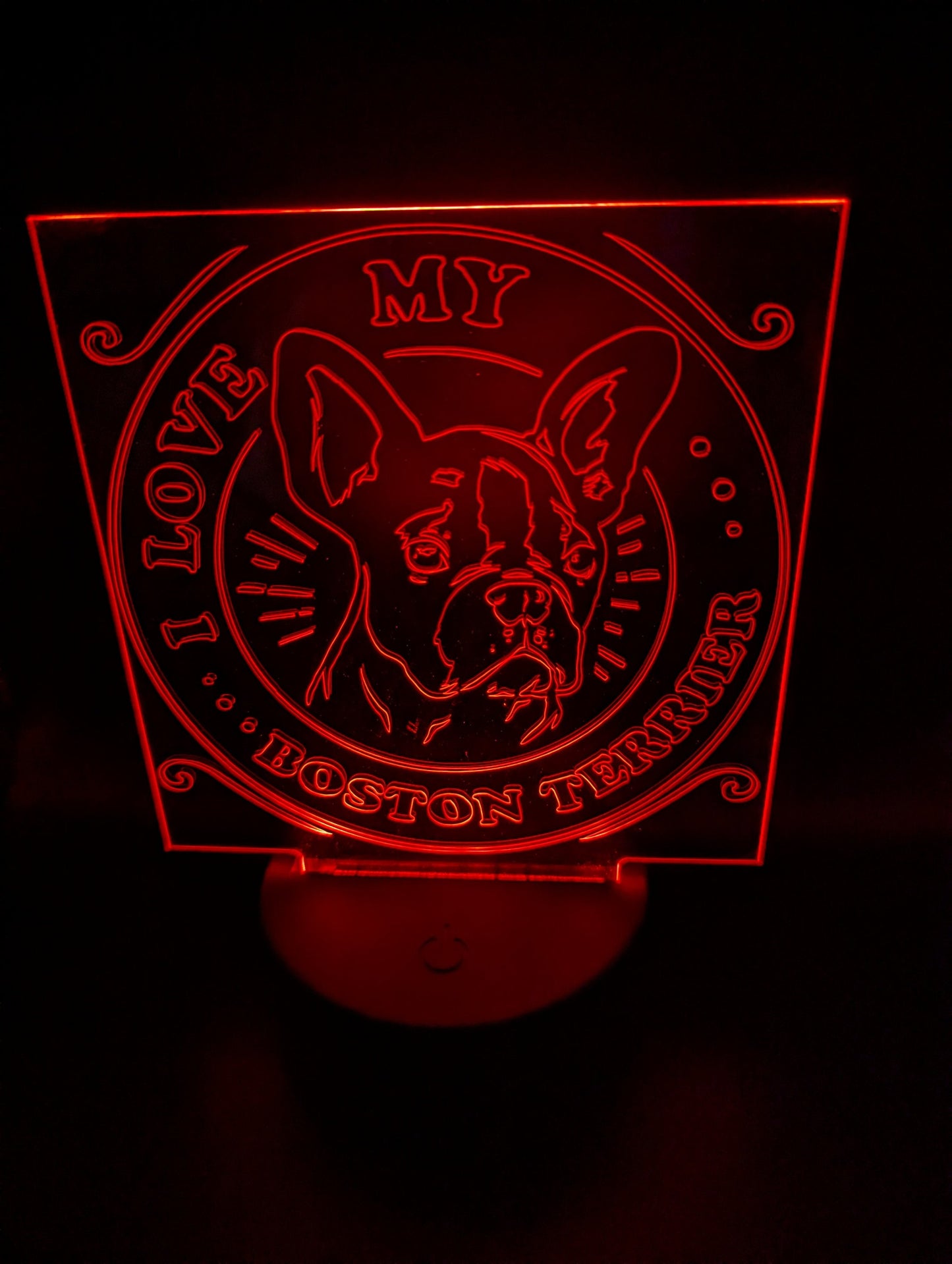 I love my Boston Terrier Decorative Color Changing LED Lamp
