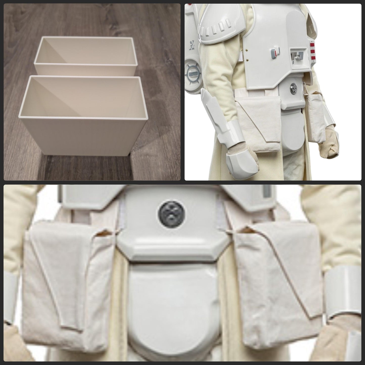 Snowtrooper - Utility Pouch Inserts Star Wars Costume Replica - Soft Parts Accessory pockets